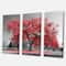 Designart - Big Red Tree on Foggy Day - Landscape Canvas Art Print